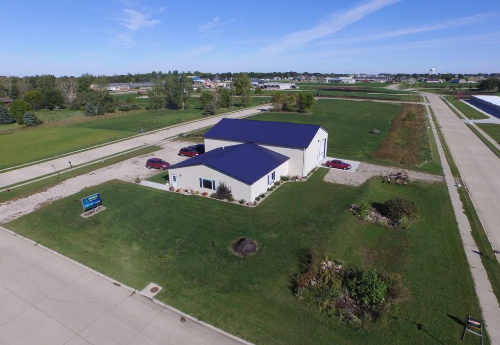  Lende Signs looking north in Spirit Lake Iowa