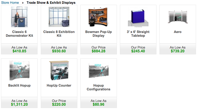 Trade Show & Exhibit Display products ready to ship